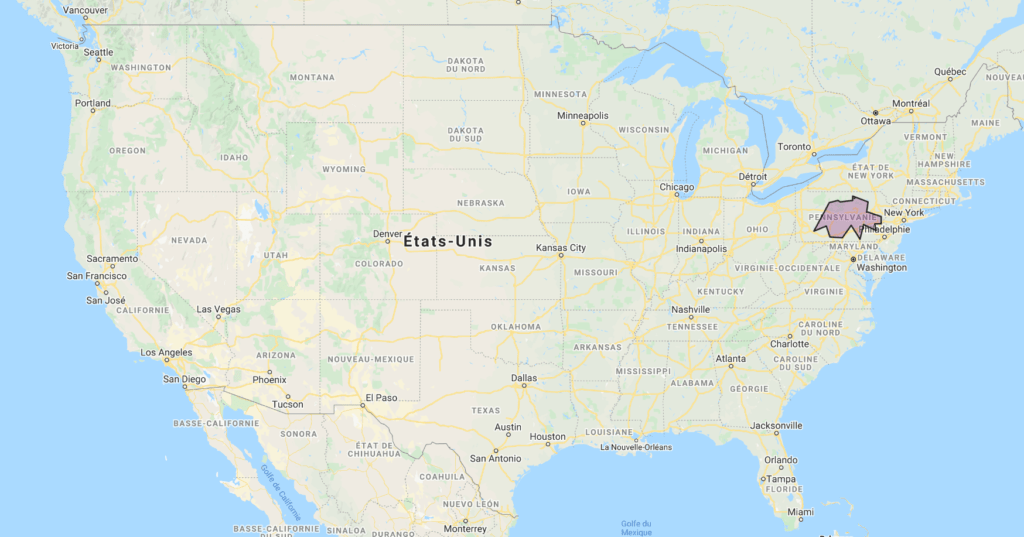 Comparaison avec la taille de la Suisse avec les États-Unis